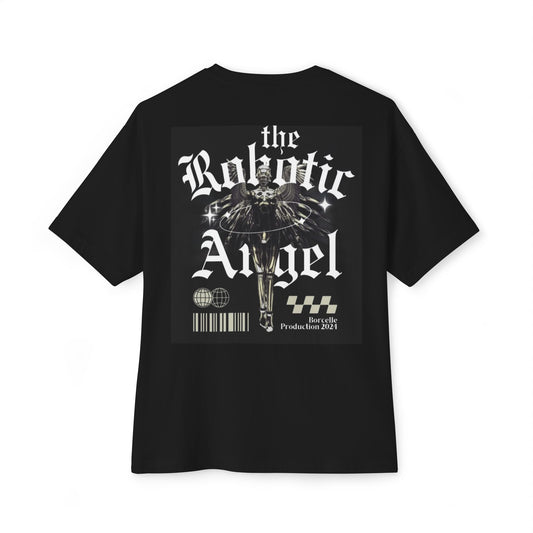 Savage Robotic Angel Unisex Oversized Boxy Tee - Streetwear Graphic Shirt